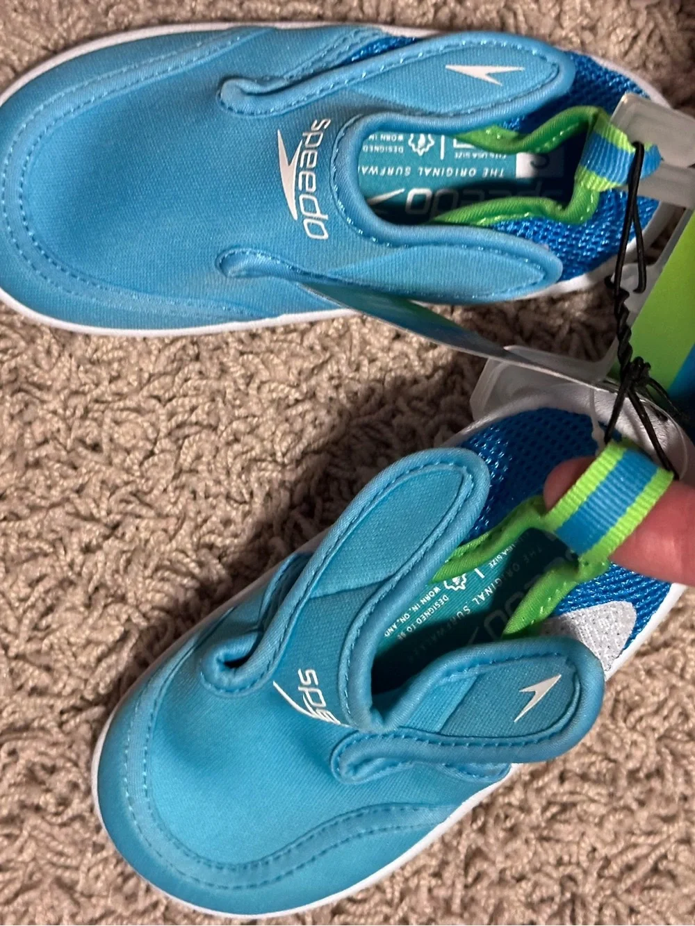 SPEEDO size Baby 5-6 SMALL Hybrid Water Shoe Pool Mesh Velcro NEW!